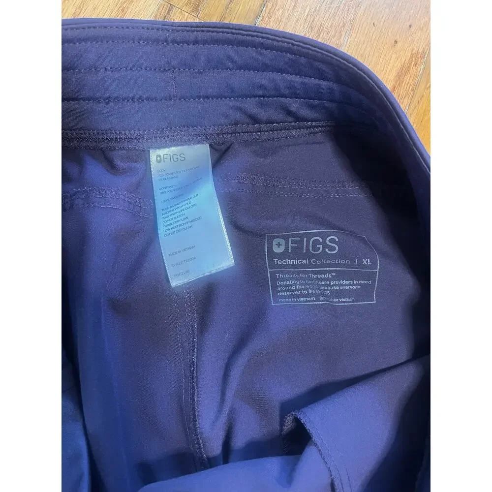 FIGS Kade Cargo Scrub Pants Deep Plum | XL - Picture 4 of 4